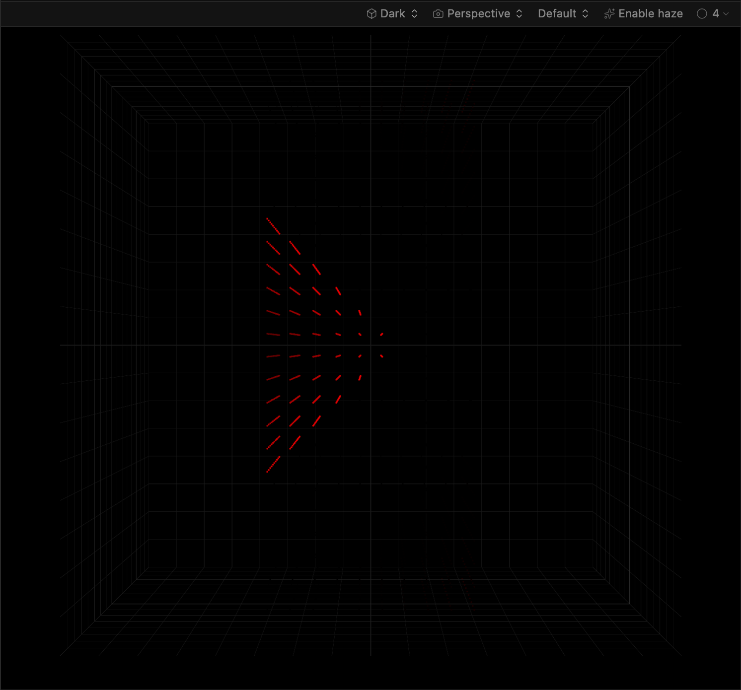 The Preview panel showing the Chaser effect lighting the Holodron fixture